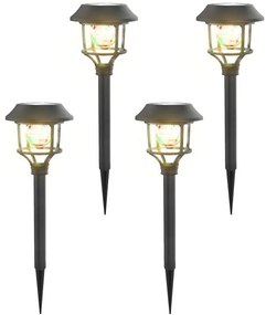 SET 4x lampă LED RGB solară Aigostar LED/0,2W/2V IP44