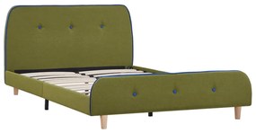 280932 vidaXL Cadru de pat, verde, 120 x 200 cm, material textil