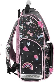 Set școlar pentru fete PASO UNICORN - set școlar din 5 piese cu geantă și accesorii