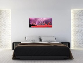 Tablou cu mașina roșie (120x50 cm)