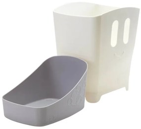 Cos depozitare jucarii de baie gri - Ubbi