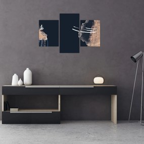 Tablou - Abstracție albastru închis (90x60 cm)