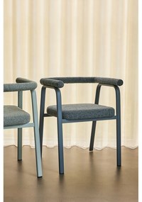 Set de scaune de sufragerie gri cu cotiere 2 buc. tapițat Ecto – Hübsch