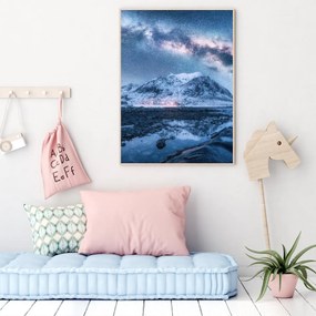 Poster - Munte sub cerul cu stele (A4)
