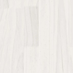 Cadru de pat, alb, 120x200 cm, lemn masiv Alb, 120 x 200 cm