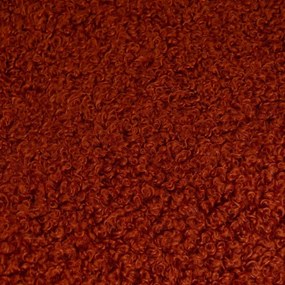 Pătură cărămizie din sherpa 130x160 cm Sherpa Bouclé – Casa Selección