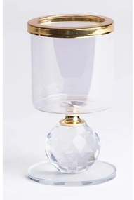 Set de 3 sfeșnice aurii