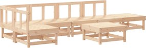vidaXL Set mobilier de grădină, 7 piese, lemn masiv de pin