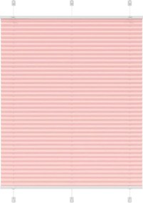 vidaXL Jaluzea plisată roz 105x150 cm Lățime țesătură 104,4 cm