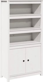 vidaXL Dulap înalt, alb, 80x35x154 cm, lemn masiv de pin