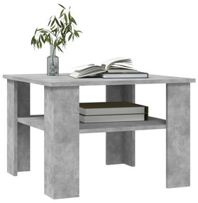 Masuta de cafea, gri beton, 60 x 60 x 42 cm, PAL Gri beton, 1