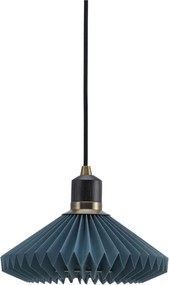 Halo Design 744060 - Lampă suspendată pe cablu PARIS, 1xG9/28W/230V, Ø 24 cm, albastru/alamă/stejar