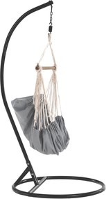 Scaun balansoar suspendabil, alb/gri, LINDO NEW