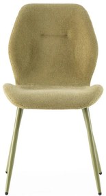 Scaune de dining verzi 4 buc. tapițate Ansu – Marckeric