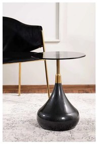 Măsuță de cafea Lentini, negru / auriu