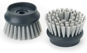 Perie cu dozator și suport Joseph Joseph Palm Scrub, gri