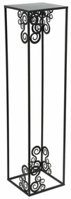 Suport pentru flori 80x24 cm, negru