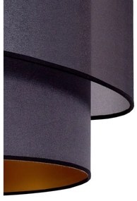 Duolla - Lustră pe cablu PARIS 1xE27/15W/230V d. 40 cm neagră/aurie