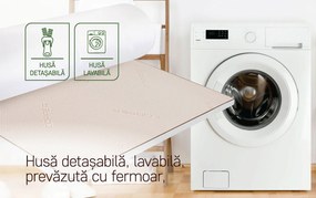 Topper saltea Copper Dual Confort Memory 7 zone, 120x190 cm