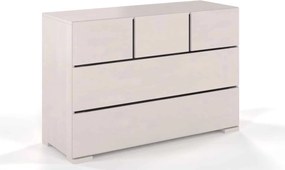 Comodă lemn masiv TerraCraft Fag 3+2 Sertare, 120 × 45 × 81 cm - Natural