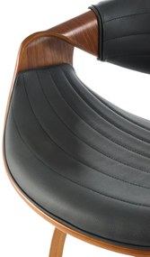 Scaun de bar H123 negru/nuc