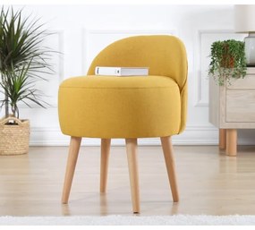 Taburet NIKI, Ø 46 cm, galben