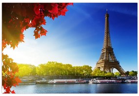 Tablou - toamna la Paris (90x60 cm)