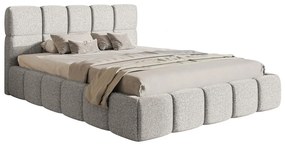 Pat matrimonial 140 cm Cirsten 140B (cu somieră) (deschis Gri). 1099531