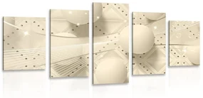Tablou 5-piese de lux în design sepia