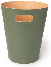 Coș de gunoi verde 7,5 l Woodrow – Umbra