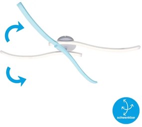 Lustră LED aplicată Briloner 3165-029 GO 2xLED/9W/230V