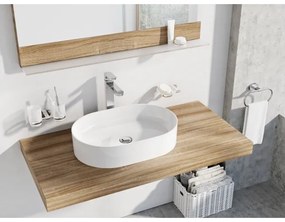 Ravak XJX01155001 - Lavoar CERAMIC SLIM pentru blat, 55 x 37 cm, din ceramică, alb