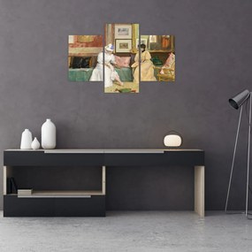 Tablou - William Merritt Chase, A Friendly Call, reproducere (90x60 cm)