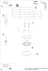Spot LED Sollux SL.1254 DIO LED/10W/230V alb