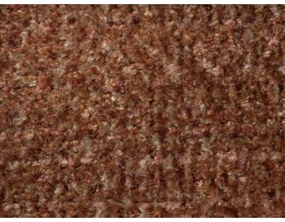 Pat matrimonial teracotă tapițat cu somieră 180x200 cm Makana – Makamii