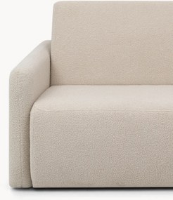 Canapea extensibilă Nido 3 locuri 140 cm cu ladă de depozitare - boucle bej deschis Quelle 03