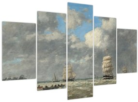 Tablou - Eugène Boudin, Le Havre, reproducere (150x105 cm)