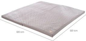 Saltea de joacă pentru copii gri închis 120x120 cm Style – Roba