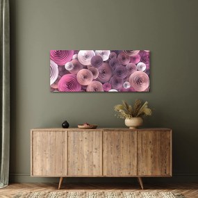 Tablou abstract a florii de trandafir (120x50 cm)