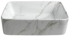 Sapho - Lavoar pe blat DALMA 47,5 x 37,5 cm, ceramică/Carrara