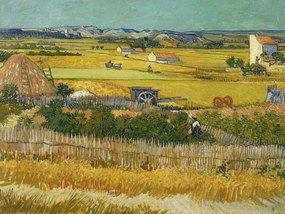 Artă imprimată The Harvest (Vintage Autumn Landscape) - Vincent van Gogh, (40 x 30 cm)