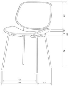 Scaune de dining negre 2 buc. din imitație de piele Close In – WOOOD