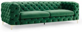 Canapea fixa eleganta Modern Barock 240cm, verde