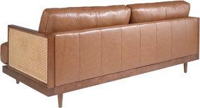 Canapea 3 locuri design elegant LUX Brown leather