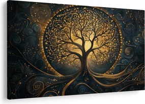 Tablou – Arbore cu aură aurie (90x60 cm)