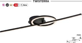 Plafoniera LED moderna Twisterra