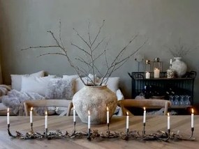 Vază decorativă tip oală, stil antic, culoare patină naturală, din polirasină, „Heritage”