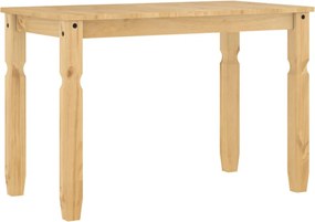 vidaXL Masă de sufragerie "Corona", 112x60x75 cm, lemn masiv de pin