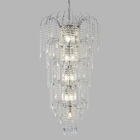 Lustra cristal casa scarii design LUX Waterfall 13L 1313-13CC SRT
