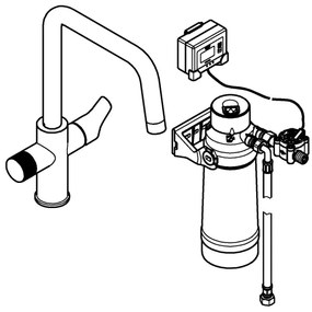 GROHE 30594000 - Baterie pentru chiuvetă BLUE PURE Start cu funcție de filtrare Ultrasafe, crom